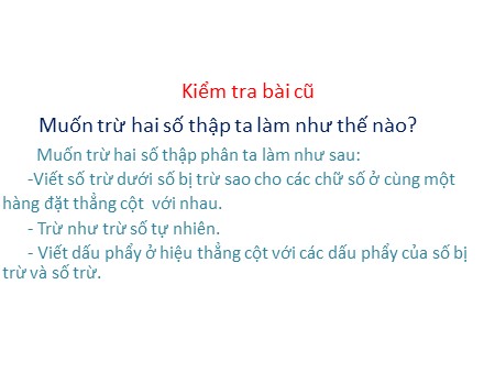 Bài giảng Toán Khối 5 - Bài: Luyện tập chung