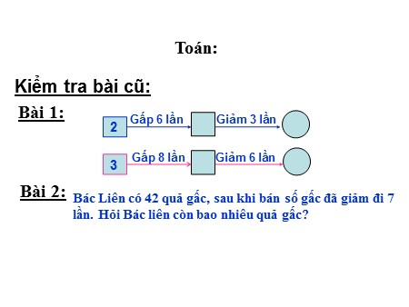 Bài giảng Toán Lớp 3 - Bài: Tìm số chia