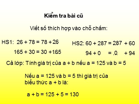 Bài giảng Toán Lớp 4 - Bài: Biểu thức có ba chữ số