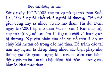 Bài giảng Hóa học Lớp 9 - Bài 36: Metan