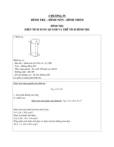 Ôn tập môn Toán Lớp 9 - Tuần 27