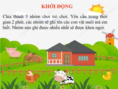 Bài giảng Âm nhạc 2 (Kết nối tri thức) - Chủ đề 7: Những con vật quanh em - Tiết 27: Học hát bài Trang trại vui vẻ