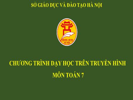Bài giảng Hình học Lớp 7 - Ôn tập chương II: Tam giác - Đỗ Văn Lưỡng
