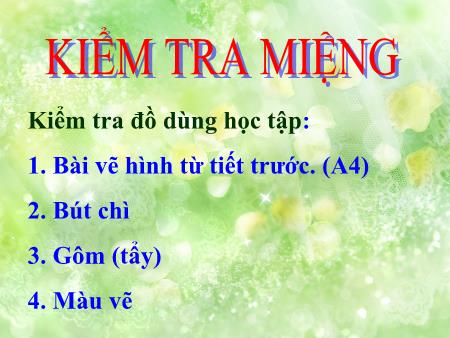 Bài giảng Mĩ thuật Lớp 7 - Bài 4: Đề tài trang trí phong cảnh
