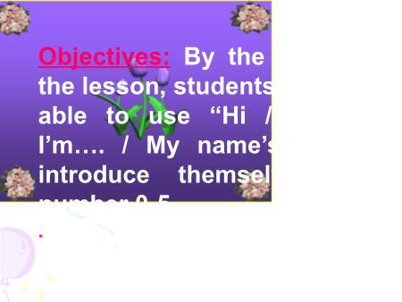 Bài giảng môn Tiếng Anh Lớp 7 - Unit 1: Back to school