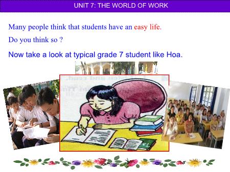 Bài giảng môn Tiếng Anh Lớp 7 - Unit 7: The world of work