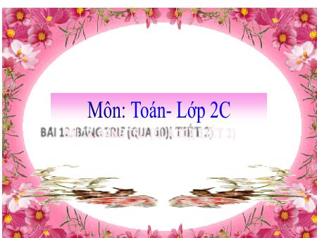 Bài giảng môn Toán Lớp 2 (Kết nối tri thức) - Chủ đề 2: Phép cộng, phép trừ trong phạm vi 20 - Bài 12: Bảng trừ (qua 10) trong phạm vi 20 (Tiết 2) - Năm học 2024-2025