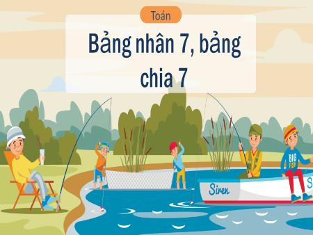 Bài giảng môn Toán Lớp 3 (Kết nối tri thức) - Chủ đề 2: Bảng nhân, bảng chia - Bài 10: Bảng nhân 7, bảng chia 7 (Tiết 2)