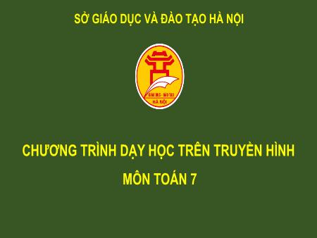 Bài giảng môn Toán Lớp 7 - Chương IV: Biểu thức đại số - Bài 1: Khái niệm về biểu thức đại số - Trần Quang Hiếu