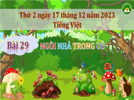 Bài giảng Tiếng Việt Lớp 3 (Kết nối tri thức) - Chủ đề: Cộng đồng gắn bó - Bài 29: Ngôi nhà trong cỏ