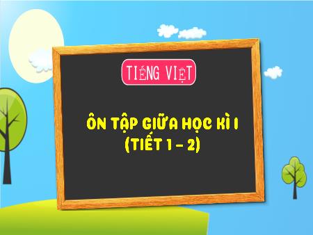 Bài giảng Tiếng Việt Lớp 3 (Kết nối tri thức) - Ôn tập giữa học kì I (Tiết 1+2) - Năm học 2024-2025