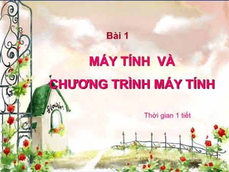 Bài giảng Tin học 8 - Bài 1: Máy tính và chương trình máy tính