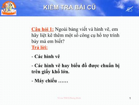 Bài giảng Tin học 9 - Bài 1: Bài trình chiếu và nội dung trang chiếu