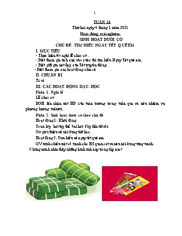 Giáo án các môn Lớp 1 - Tuần 18 - Năm học 2020-2021 - Nguyễn Thị Thu Hà