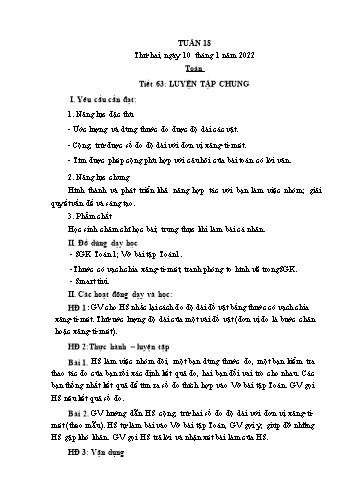 Giáo án các môn Lớp 1 - Tuần 18 - Năm học 2021-2022 - Nguyễn Thị Thu Hà