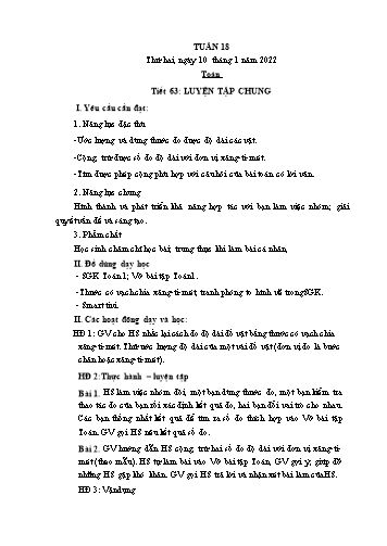 Giáo án các môn Lớp 1 - Tuần 18 - Năm học 2021-2022 - Trần Thị Tú Uyên