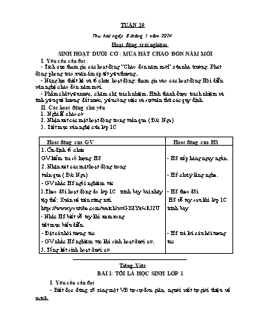 Giáo án các môn Lớp 1 - Tuần 19 - Năm học 2023-2024 - Trần Thị Tú Uyên