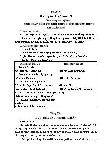Giáo án các môn Lớp 1 - Tuần 25 - Năm học 2023-2024 - Trần Thị Tú Uyên
