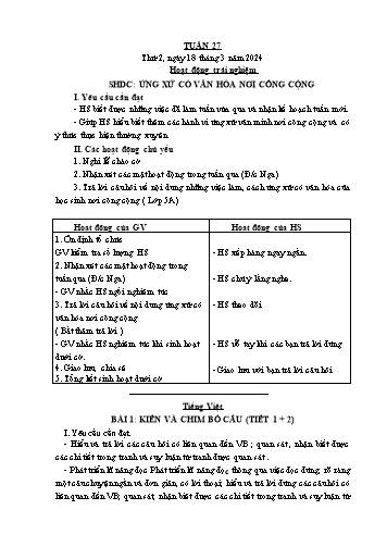 Giáo án các môn Lớp 1 - Tuần 27 - Năm học 2024-2025 - Trần Thị Tú Uyên