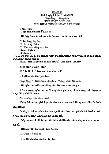 Giáo án các môn Lớp 1 - Tuần 32 - Năm học 2020-2021 - Nguyễn Thị Thu Hà
