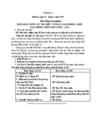 Giáo án các môn Lớp 1 - Tuần 32 - Năm học 2023-2024 - Nguyễn Thị Thu Hà