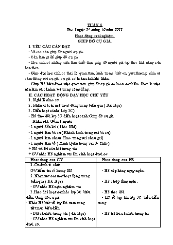 Giáo án các môn Lớp 1 - Tuần 8 - Năm học 2022-2023 - Trần Thị Tú Uyên