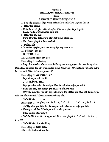 Giáo án các môn Lớp 1 - Tuần 9 - Năm học 2021-2022 - Nguyễn Thị Thu Hà