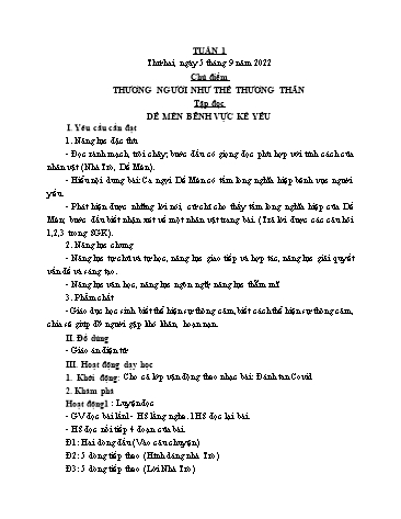 Giáo án các môn Lớp 4 - Tuần 1 - Năm học 2022-2023 - Trần Thị Ngọc Anh