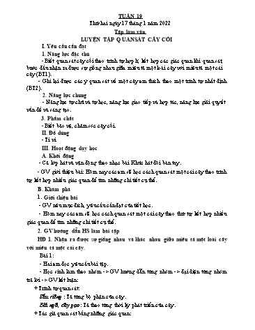 Giáo án các môn Lớp 4 - Tuần 19 - Năm học 2021-2022 - Trần Thị Ngọc Anh