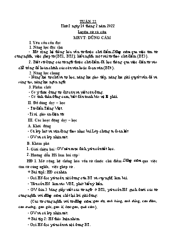 Giáo án các môn Lớp 4 - Tuần 22 - Năm học 2021-2022 - Nguyễn Thị Hòa
