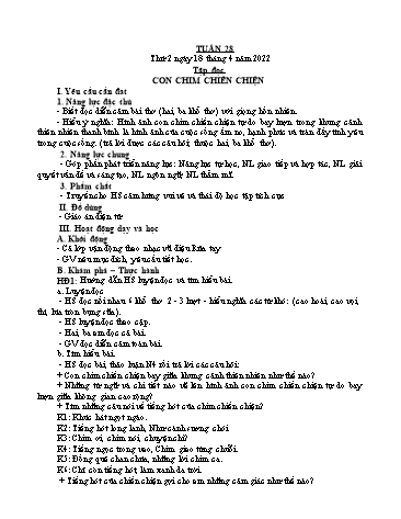 Giáo án các môn Lớp 4 - Tuần 28 - Năm học 2021-2022 - Nguyễn Thị Hòa