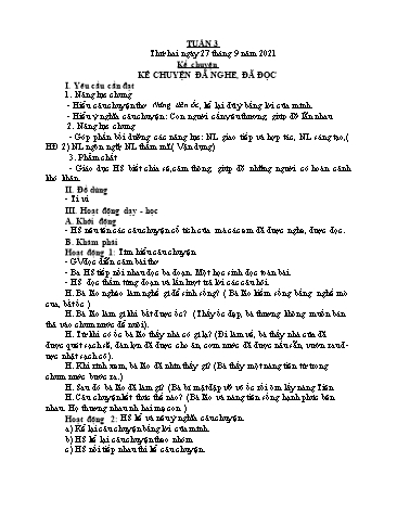 Giáo án các môn Lớp 4 - Tuần 3 - Năm học 2021-2022 - Nguyễn Thị Hòa