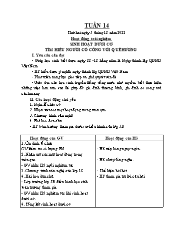 Giáo án các môn Lớp 5 - Tuần 14 - Năm học 2022-2023 - Nguyễn Thị Hòa