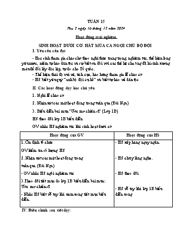 Giáo án các môn Lớp 5 - Tuần 15 - Năm học 2024-2025 - Trần Thị Tú Uyên