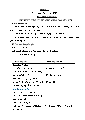 Giáo án các môn Lớp 5 - Tuần 18 - Năm học 2024-2025 - Nguyễn Thị Hòa