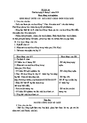 Giáo án các môn Lớp 5 - Tuần 19 - Năm học 2023-2024 - Nguyễn Thị Hòa