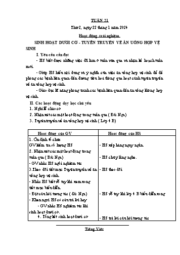 Giáo án các môn Lớp 5 - Tuần 21 - Năm học 2023-2024 - Trần Thị Tú Uyên