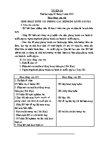 Giáo án các môn Lớp 5 - Tuần 23 - Năm học 2022-2023 - Nguyễn Thị Hòa