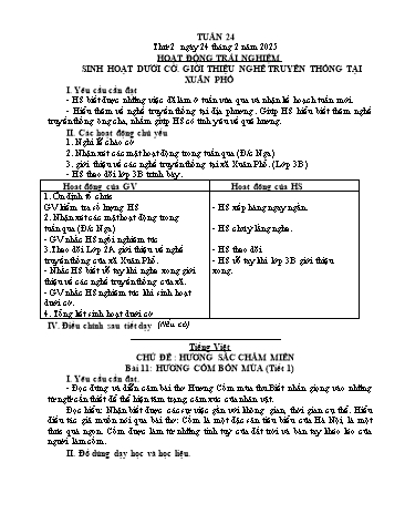 Giáo án các môn Lớp 5 - Tuần 24 - Năm học 2024-2025 - Trần Thị Tú Uyên