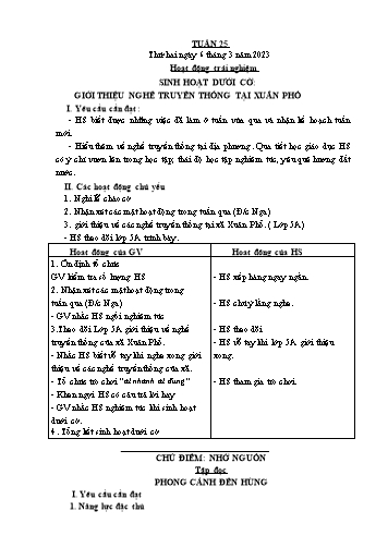 Giáo án các môn Lớp 5 - Tuần 25 - Năm học 2022-2023 - Nguyễn Thị Hòa