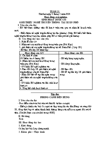 Giáo án các môn Lớp 5 - Tuần 25 - Năm học 2023-2024 - Nguyễn Thị Hòa