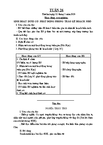 Giáo án các môn Lớp 5 - Tuần 26 - Năm học 2023-2024 - Nguyễn Thị Hòa