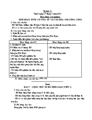Giáo án các môn Lớp 5 - Tuần 27 - Năm học 2024-2025 - Nguyễn Thị Hòa