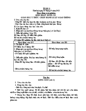 Giáo án các môn Lớp 5 - Tuần 3 - Năm học 2023-2024 - Nguyễn Thị Hòa