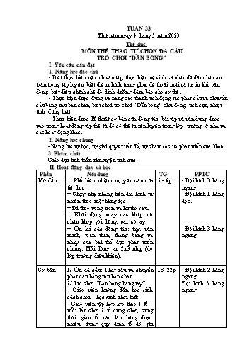 Giáo án các môn Lớp 5 - Tuần 33 - Năm học 2022-2023 - Nguyễn Thị Hòa