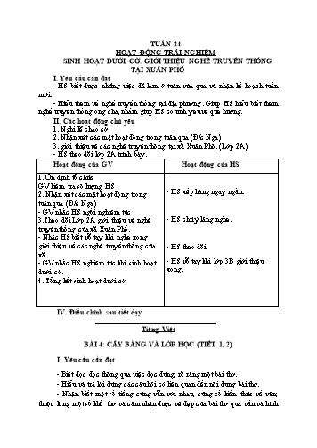 Kế hoạch bài dạy các môn Lớp 1 - Tuần 24 - Năm học 2022-2023 - Nguyễn Thị Thu Hà