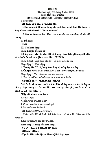 Kế hoạch bài dạy các môn Lớp 1 - Tuần 26 - Năm học 2020-2021 - Trần Thị Tú Uyên