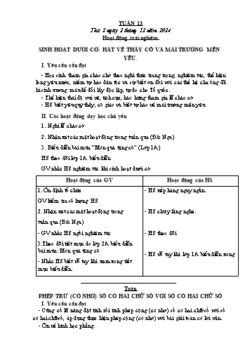 Kế hoạch bài dạy các môn Lớp 2 - Tuần 13 - Năm học 2024-2025 - Cao Thị Kim Nga