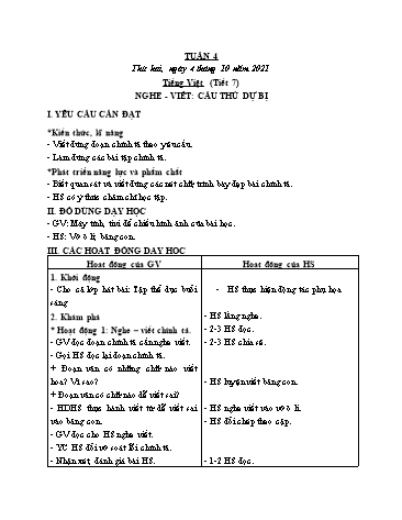 Kế hoạch bài dạy các môn Lớp 2 - Tuần 4 - Năm học 2021-2022 - Cao Thị Kim Nga