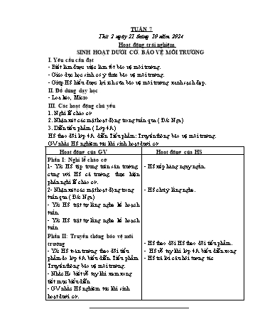 Kế hoạch bài dạy các môn Lớp 2 - Tuần 7 - Năm học 2024-2025 - Cao Thị Kim Nga